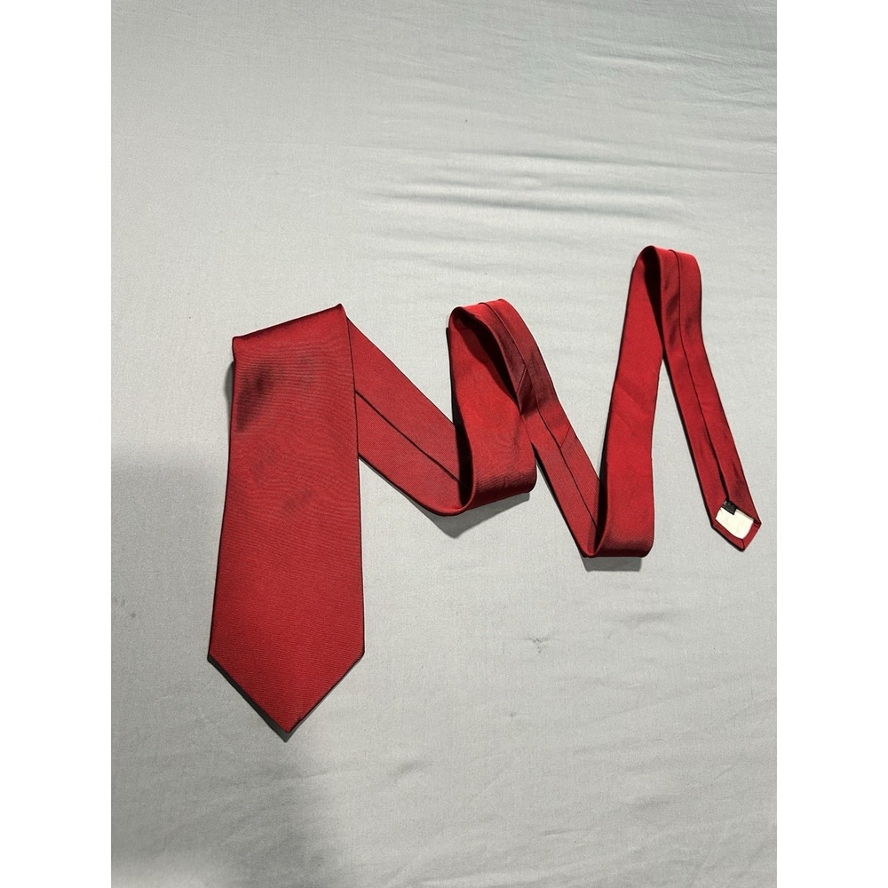 Givenchy‎ Monsieur Solid Red Silk Neck Tie